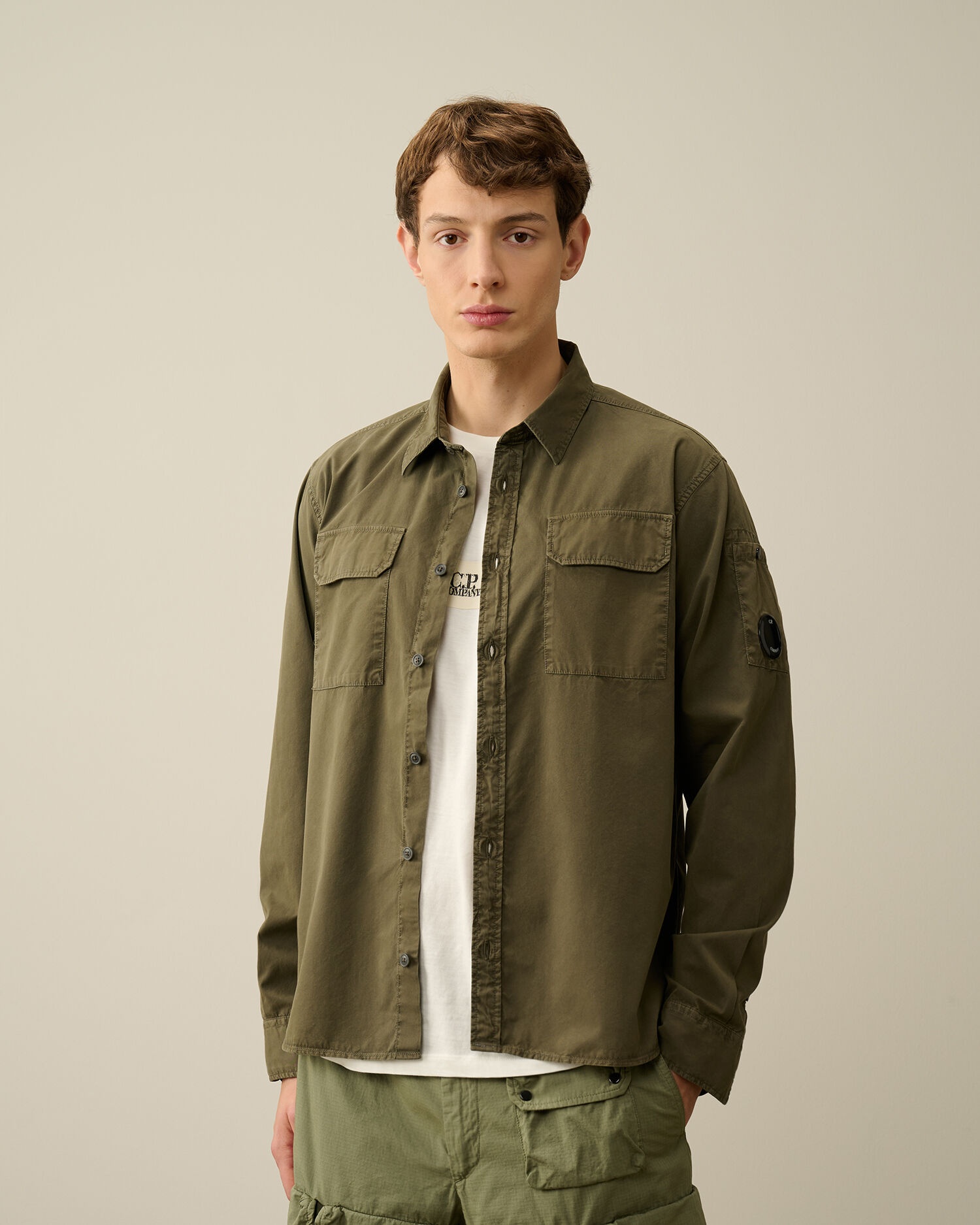 Gabardine Pockets Shirt - 2