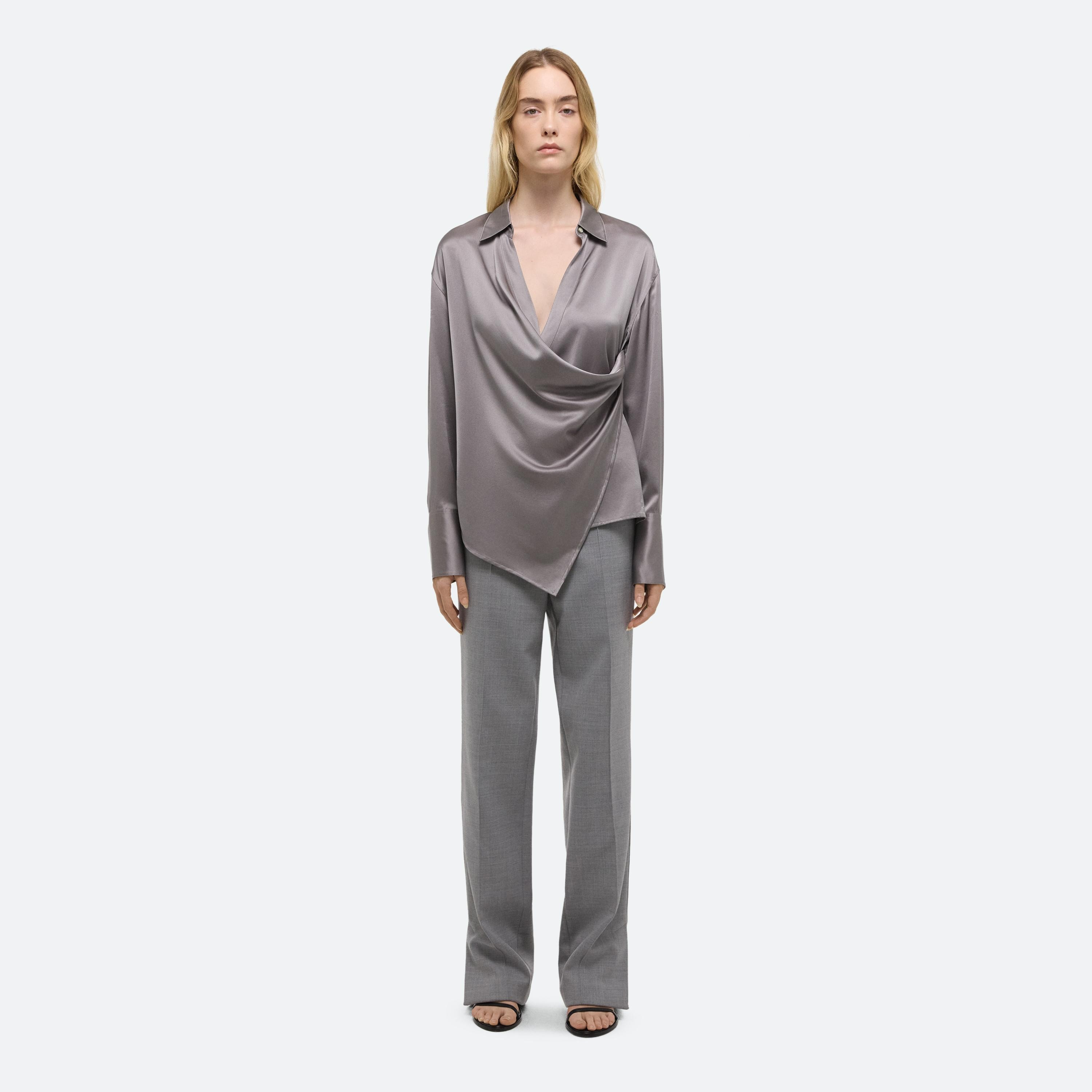 RELAXED WRAP SHIRT - 2