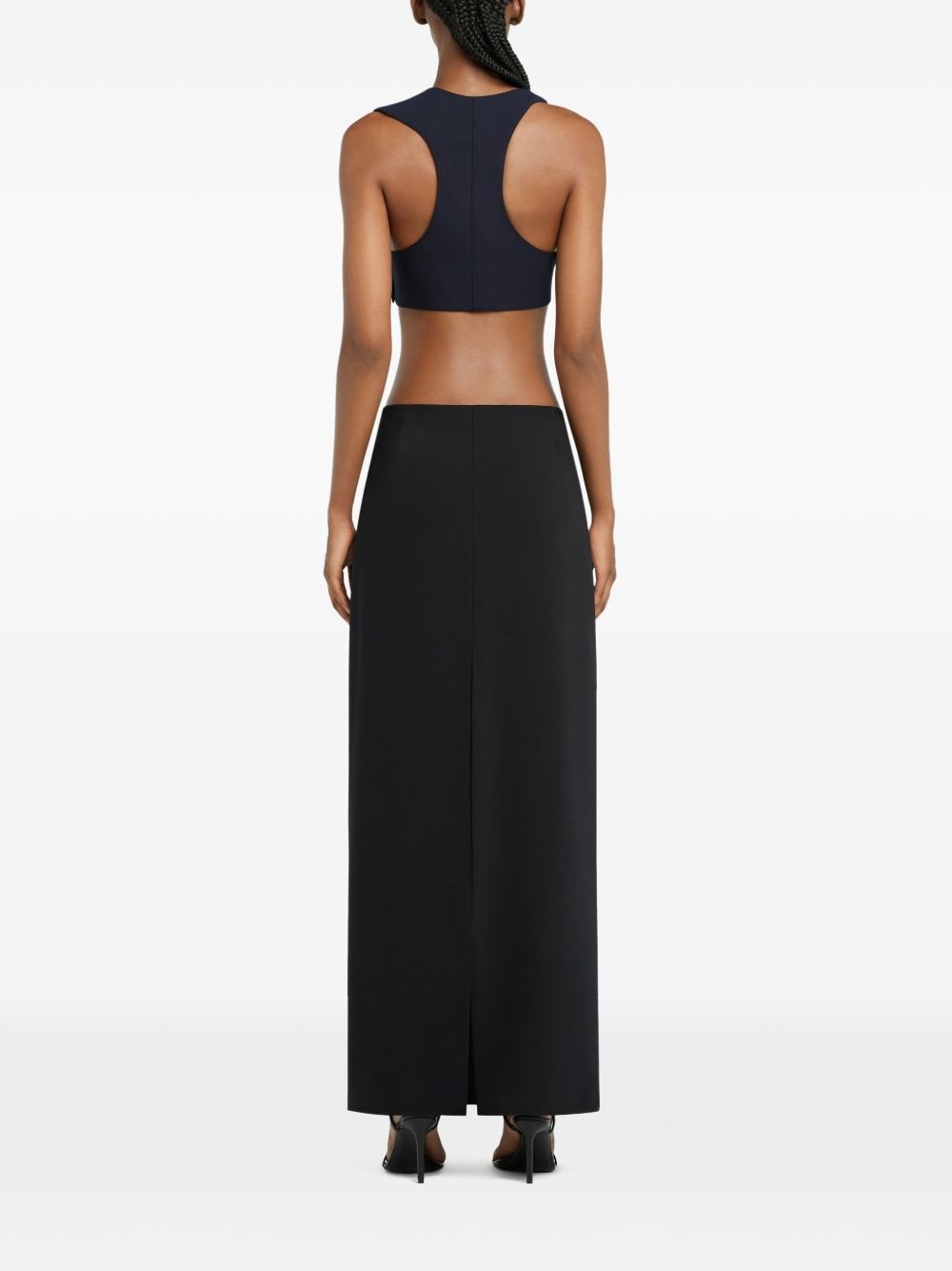 cut-out detail maxi skirt - 4