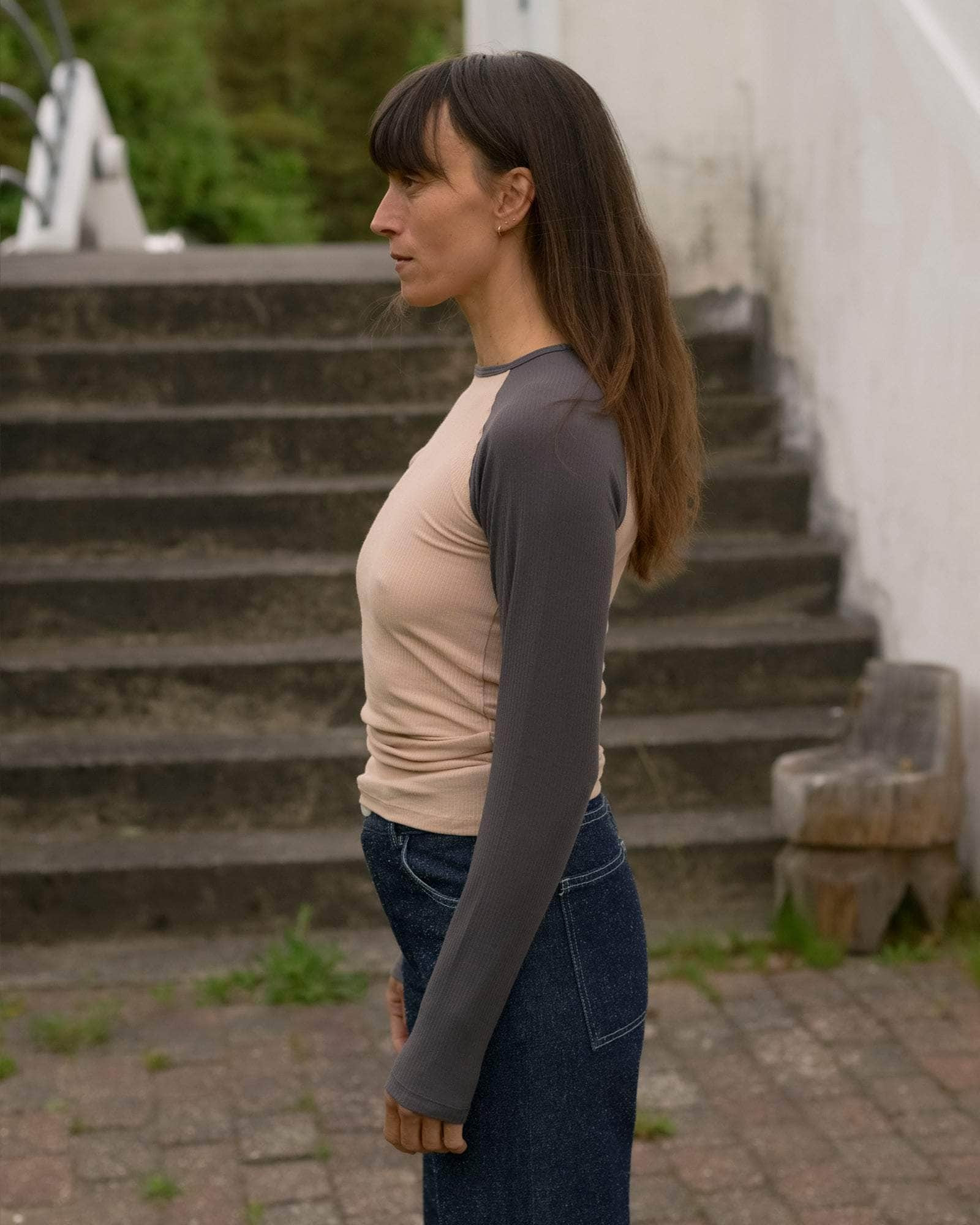 Gene Long Sleeve Tee - Fine Organic Cotton Rib - 3