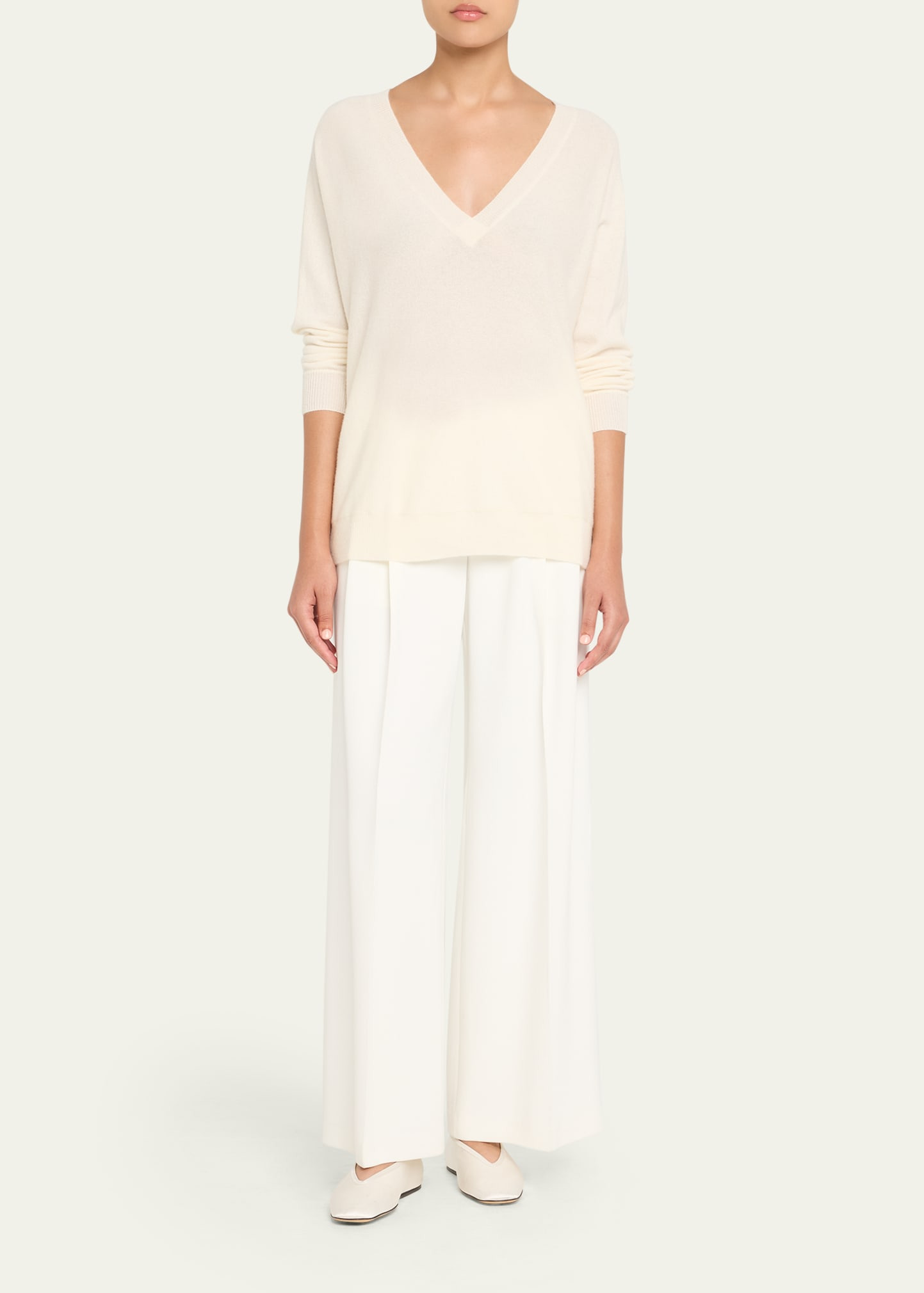 Kenny V-Neck Cashmere Sweater - 2