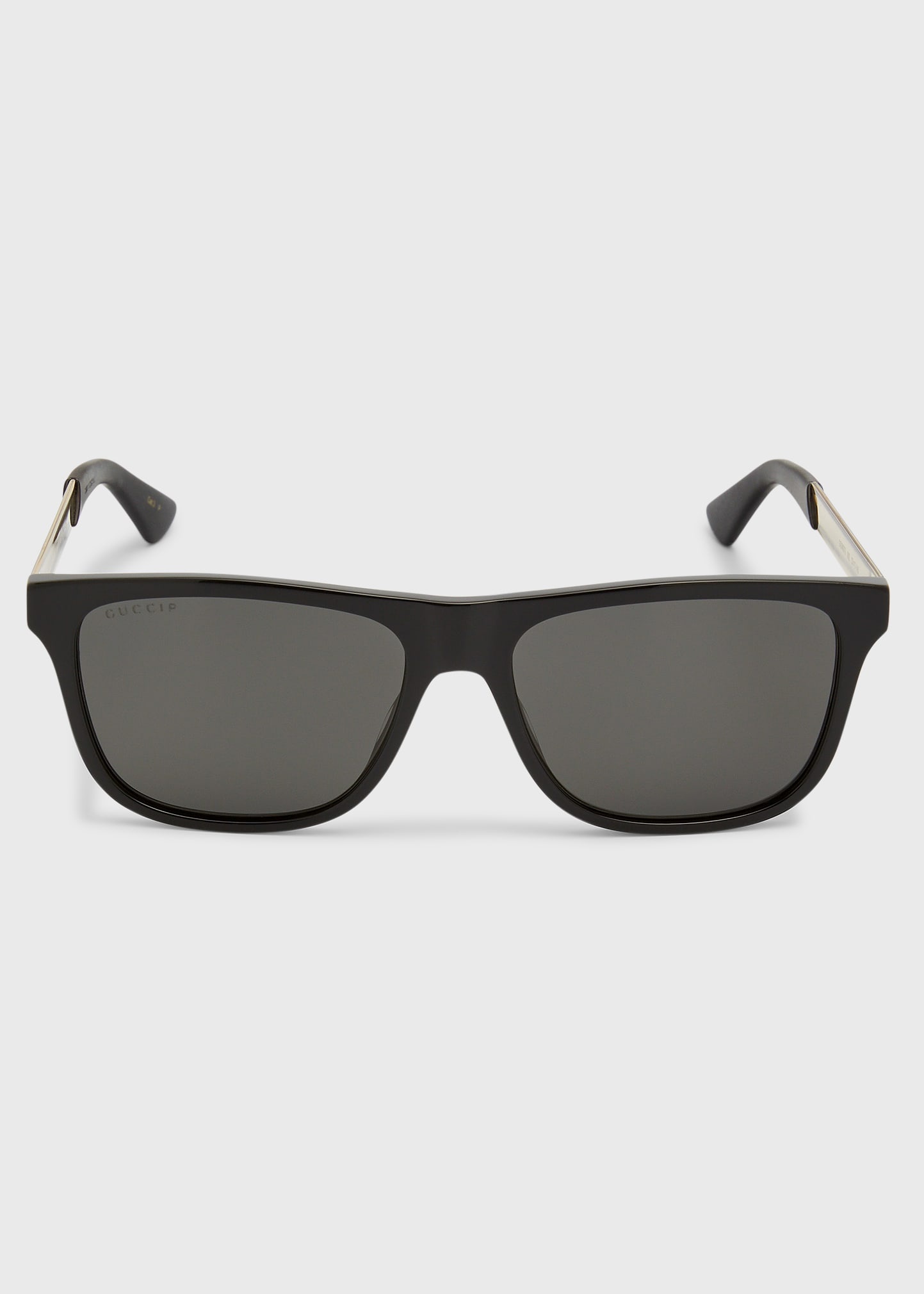 Men's Square Acetate Logo Sunglasses - 3