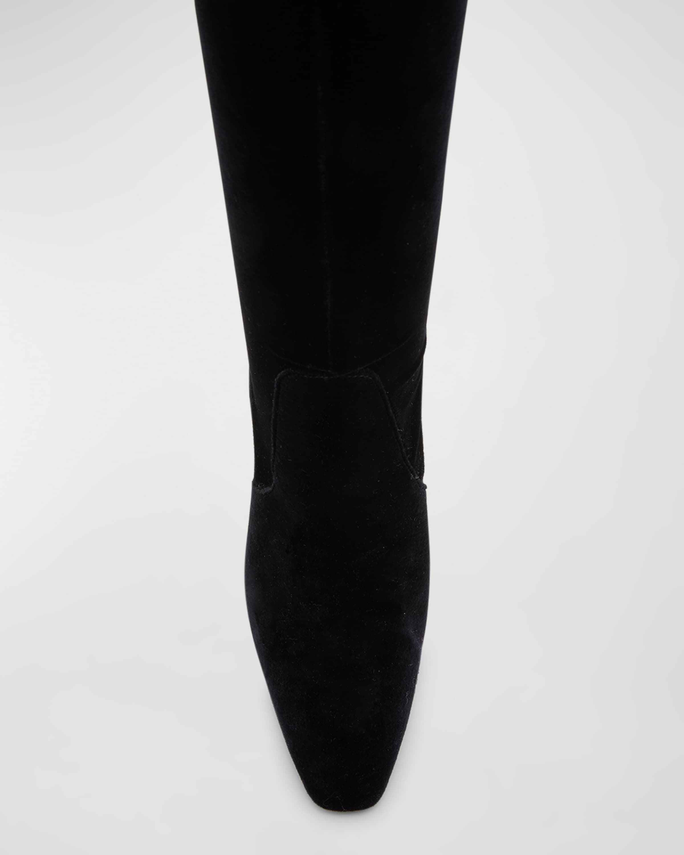 Auteuil Velvet Over-the-Knee Stilleto Boots - 5