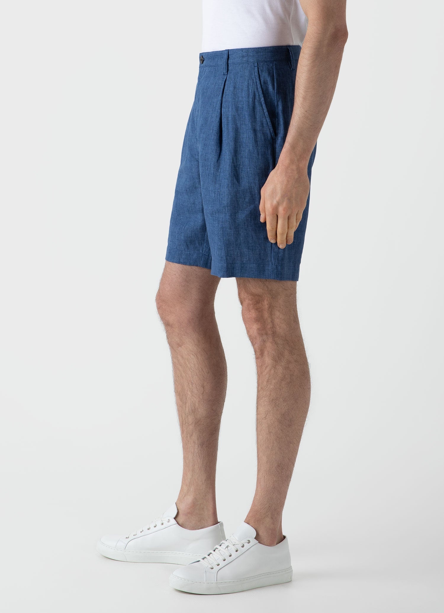 Pleated Linen Short - 5