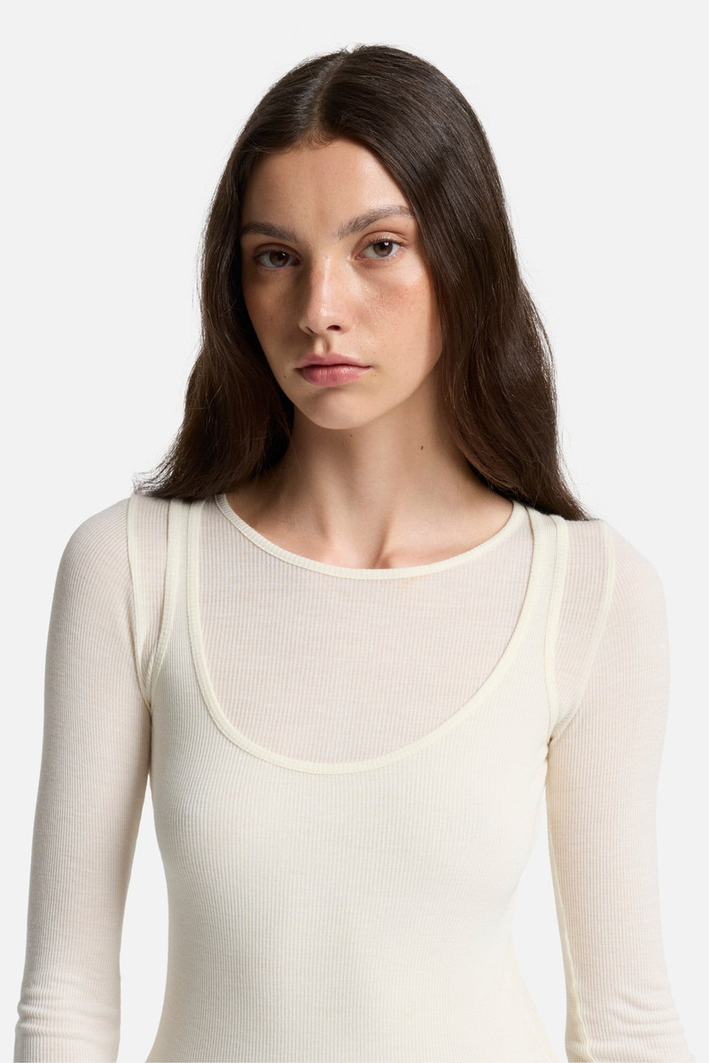 DOUBLE LAYER LONG SLEEVE TOP in Jersey 4
