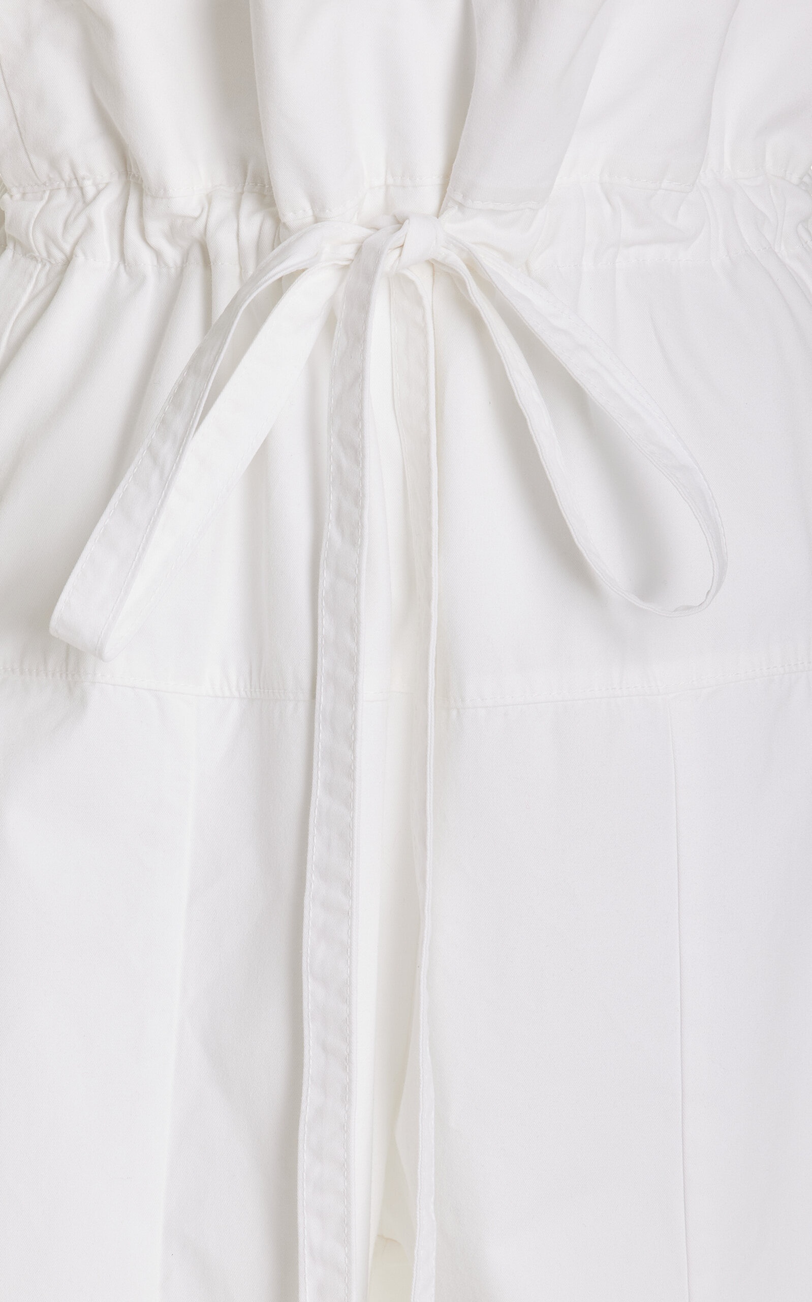 Fisherman Cotton Drawstring Pants white - 9