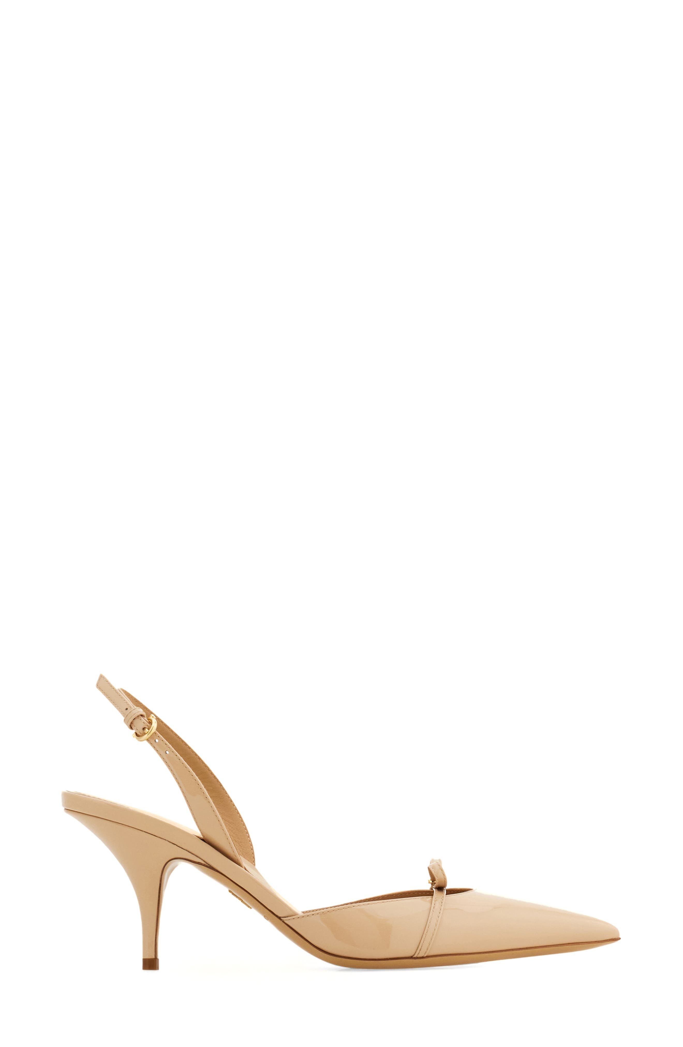 FERRAGAMO Gylla Pointed Toe Slingback Pump in Beige at Nordstrom - 4
