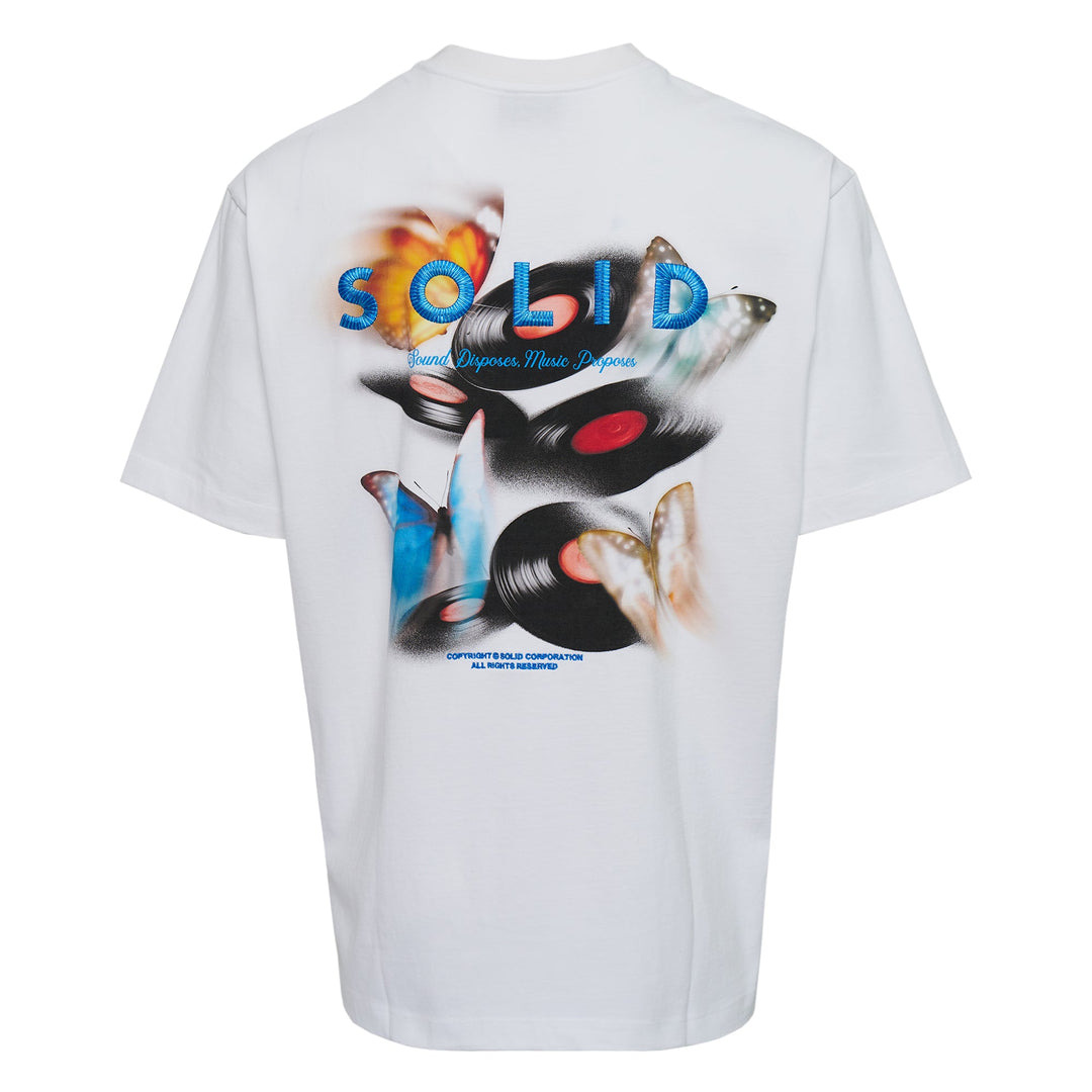 Abstract Vinyl Records Print Tee - 2