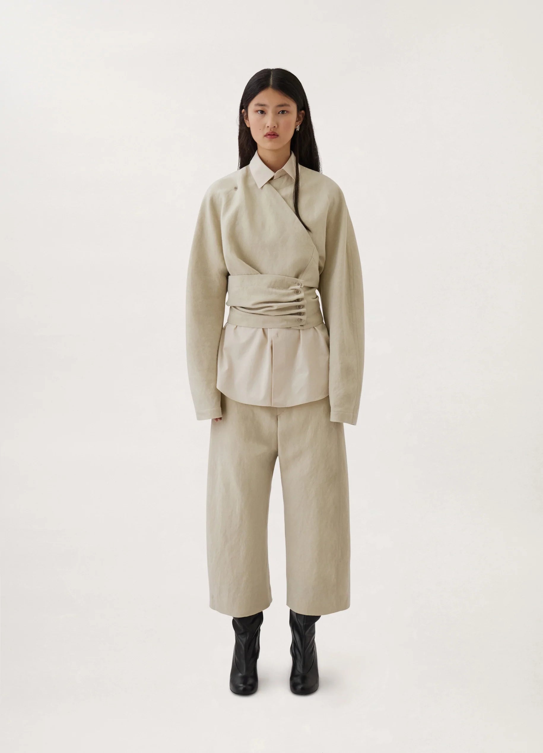 WRAP TOP
LINEN WOOL - 2