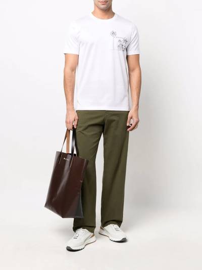 Canali logo-print cotton T-shirt outlook