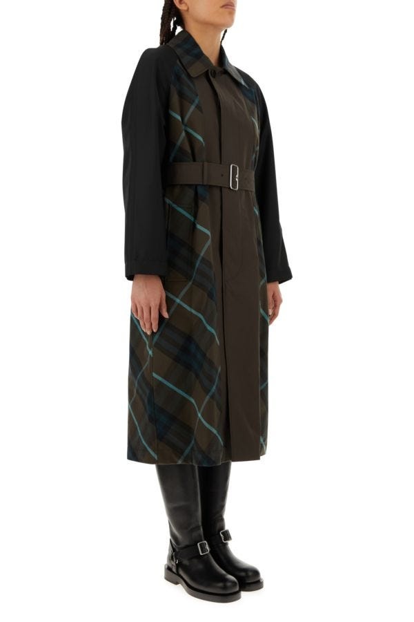 Burberry Burberry Woman Embroidered Gabardine Bradford
