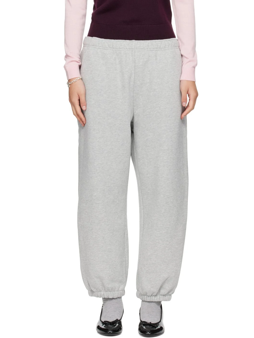 Gray Dimple Sweatpants - 1