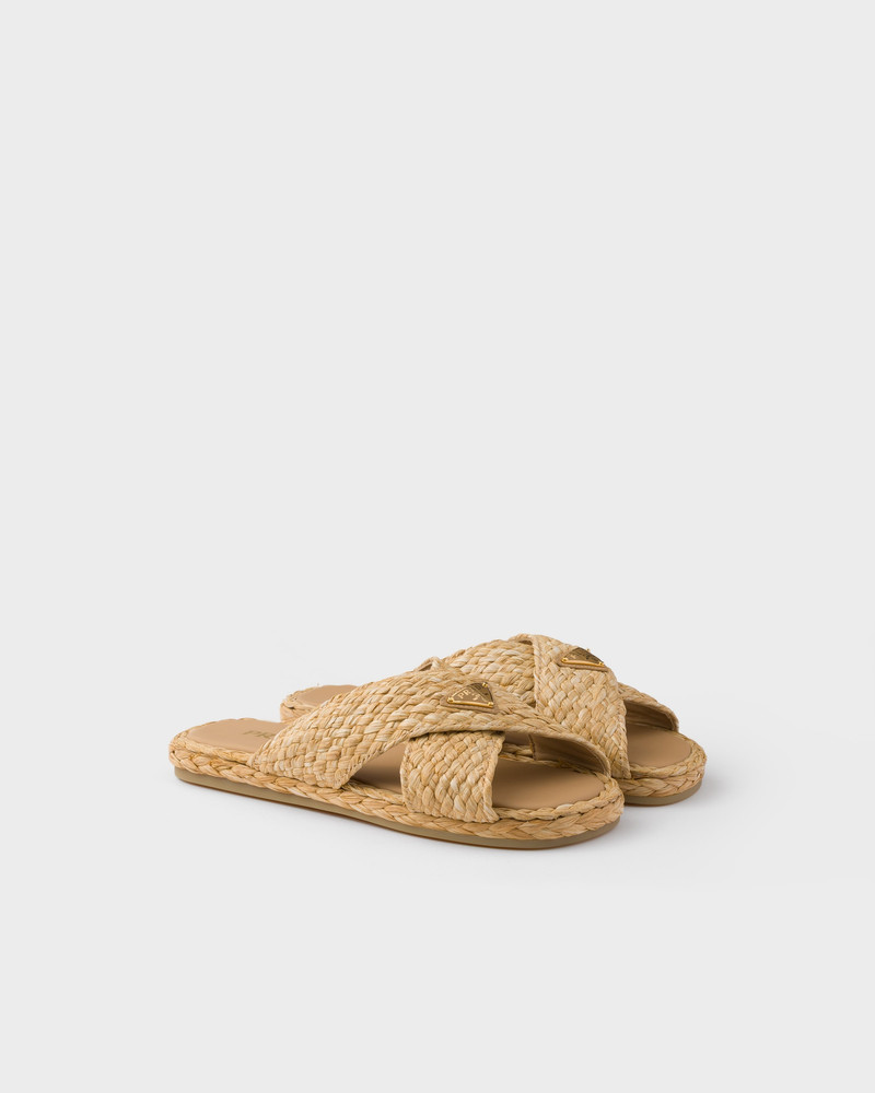 Raffia crisscross slides 1