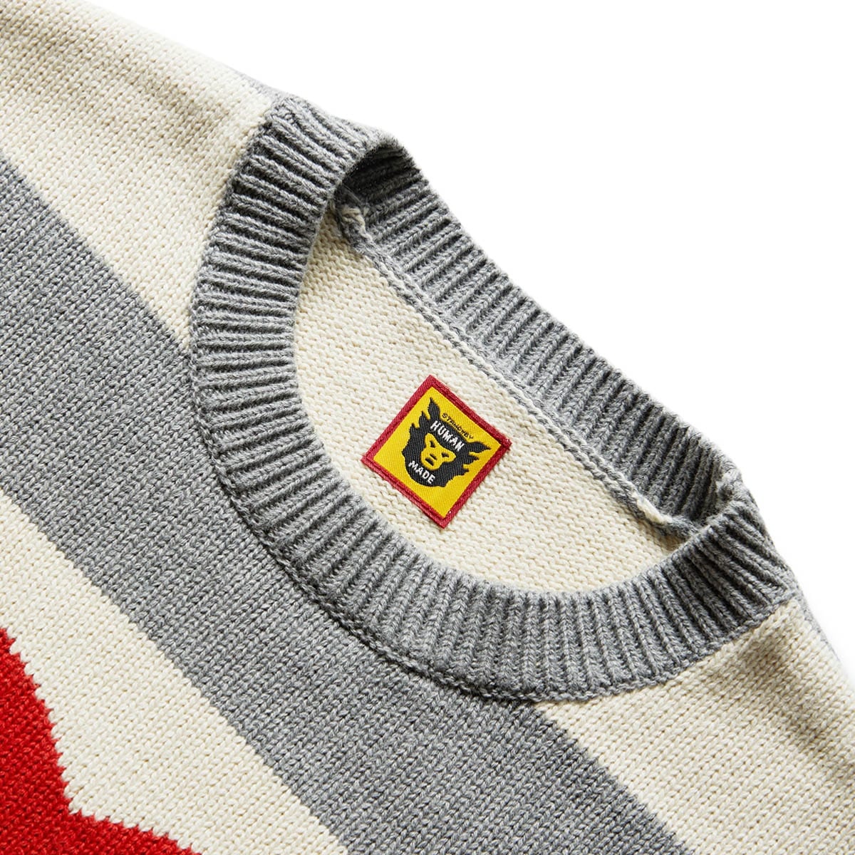 Human Made STRIPED HEART KNIT SWEATER | bodega | REVERSIBLE