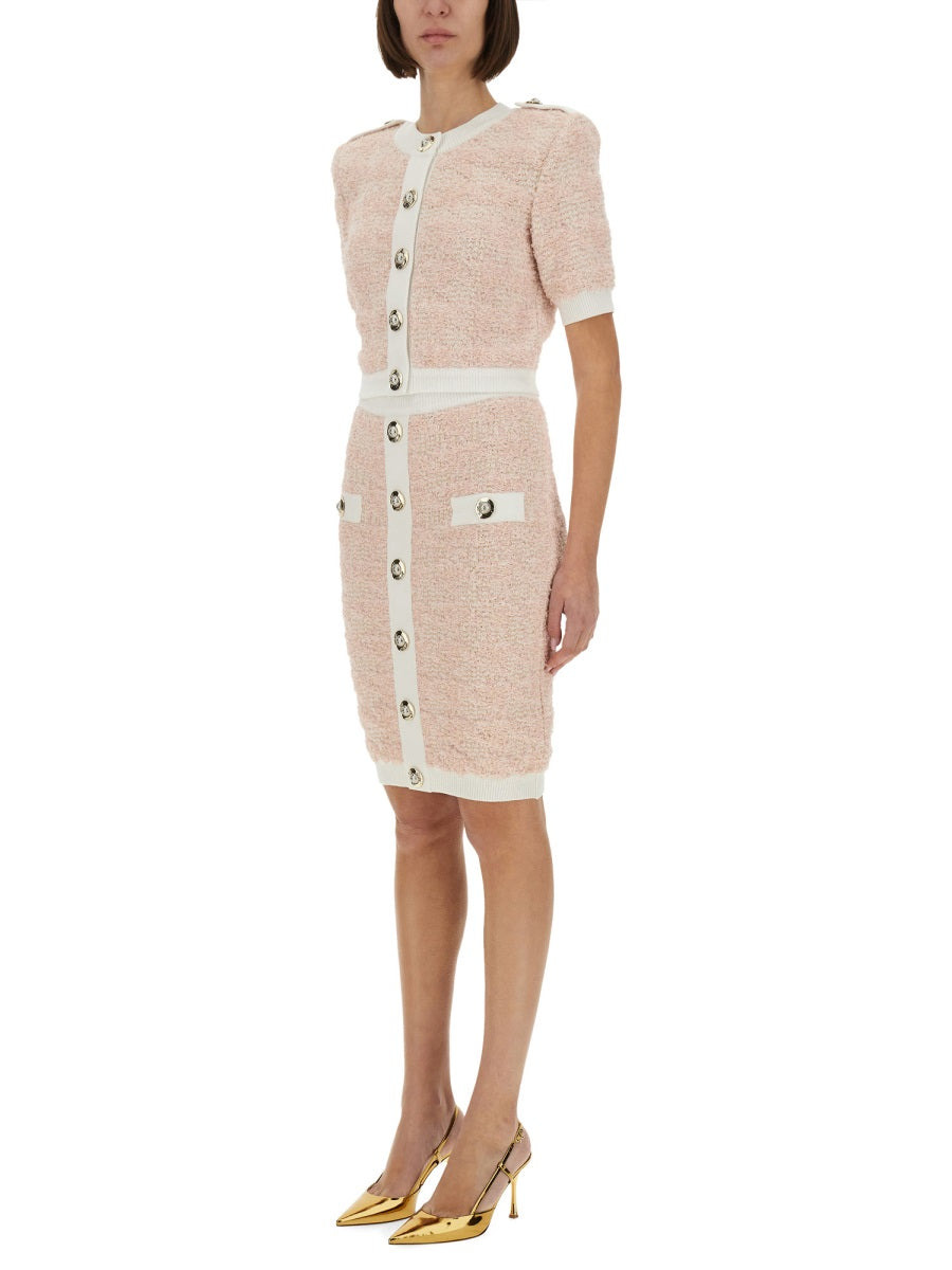 Balmain Women Tweed Cardigan - 2