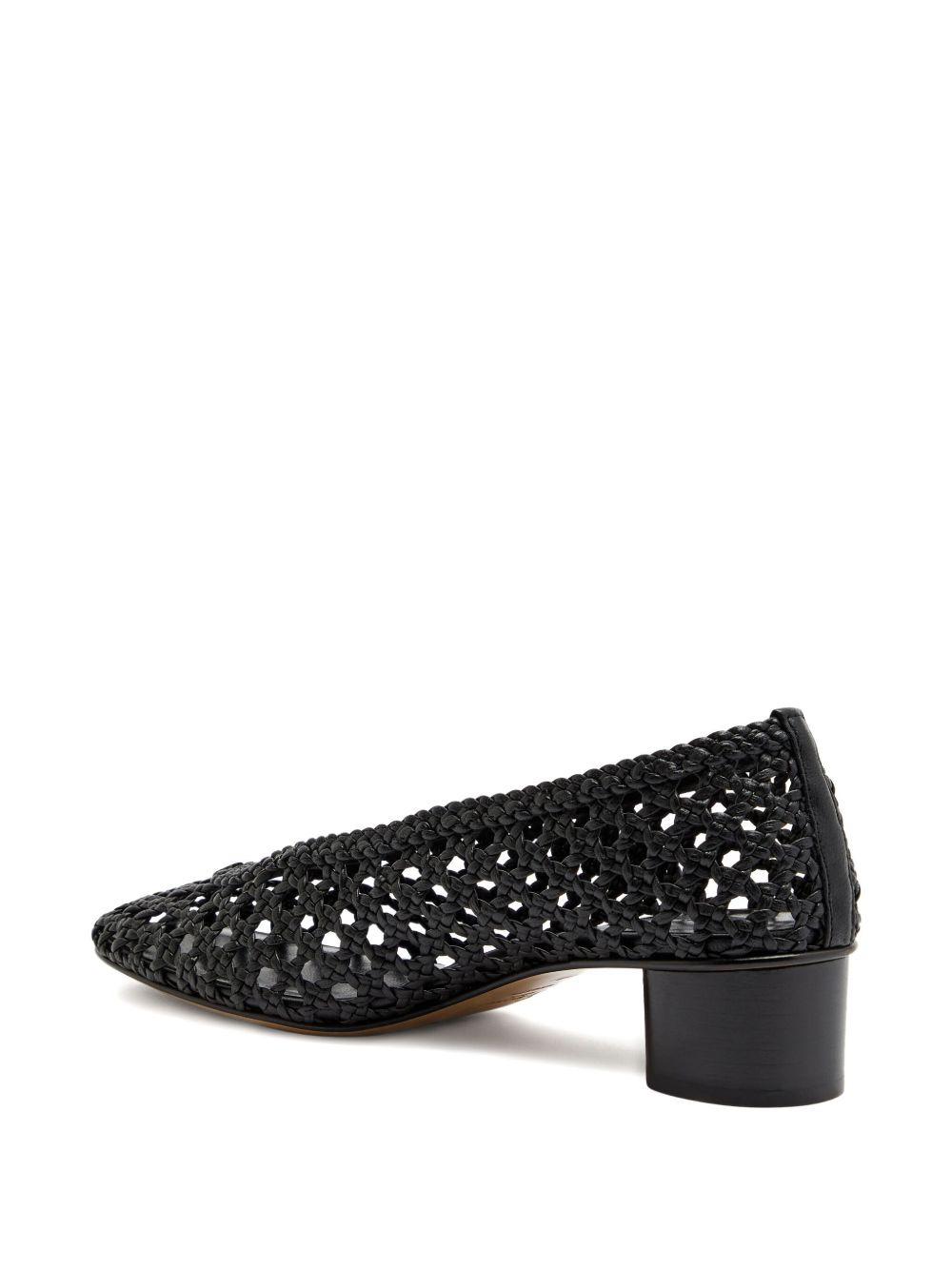 40mm woven-leather pumps - 2