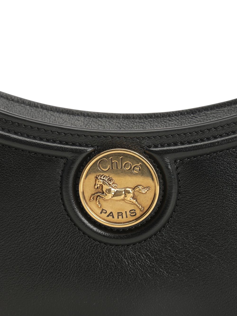 P989 - Horse Medal Shoulder Bags Black - 5