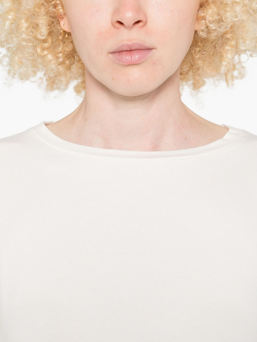 three-quarter sleeve crew-neck top - 5