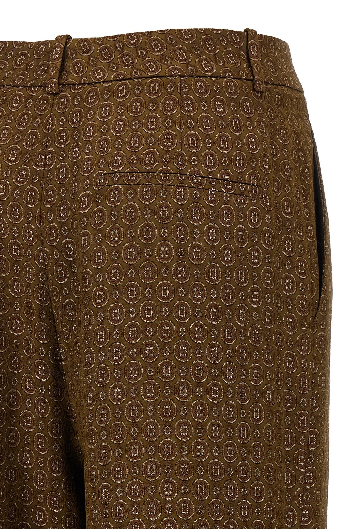 'Medaglioni' twill pants - 4