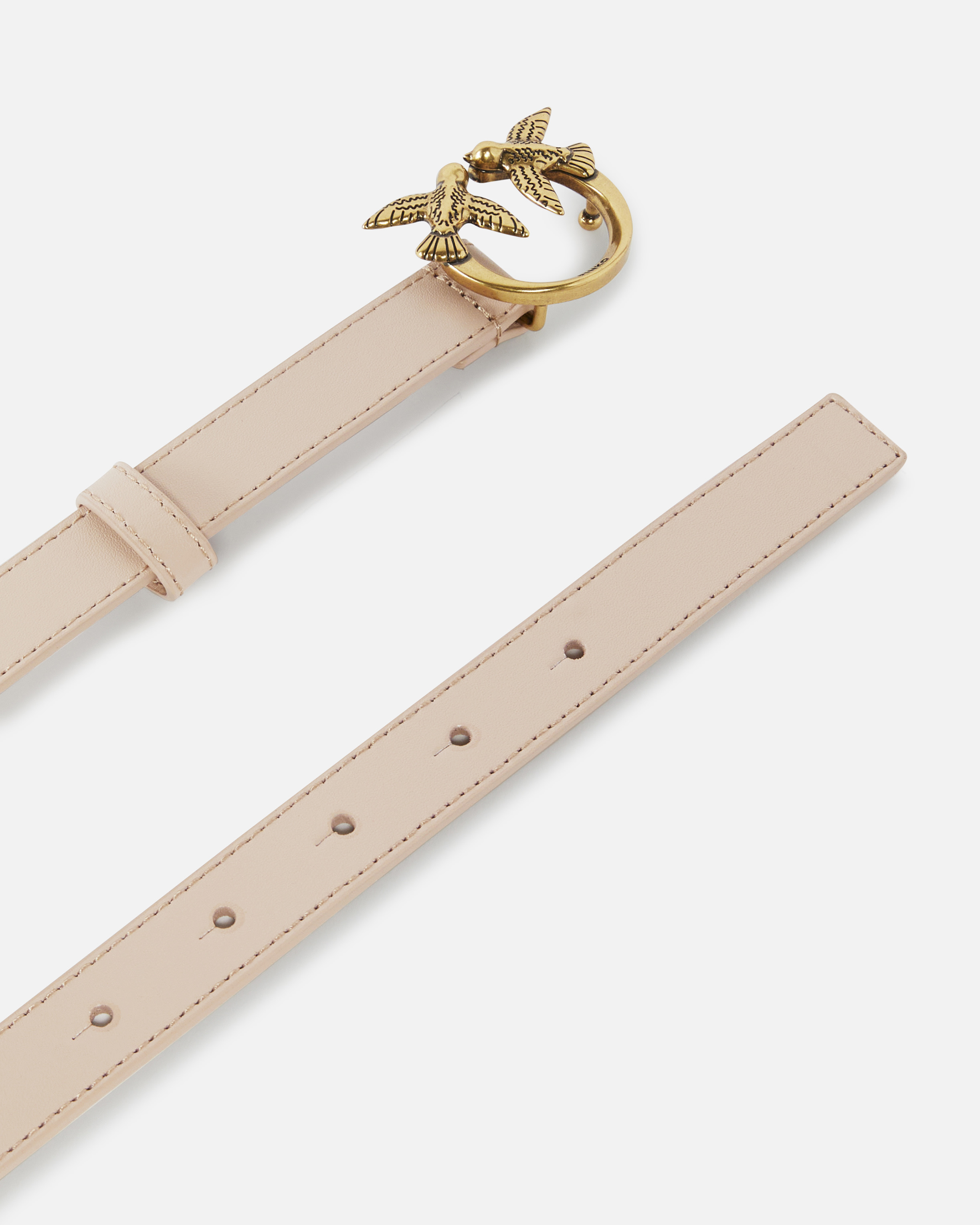 LOVE BIRDS THIN LEATHER BELT 2CM - 3