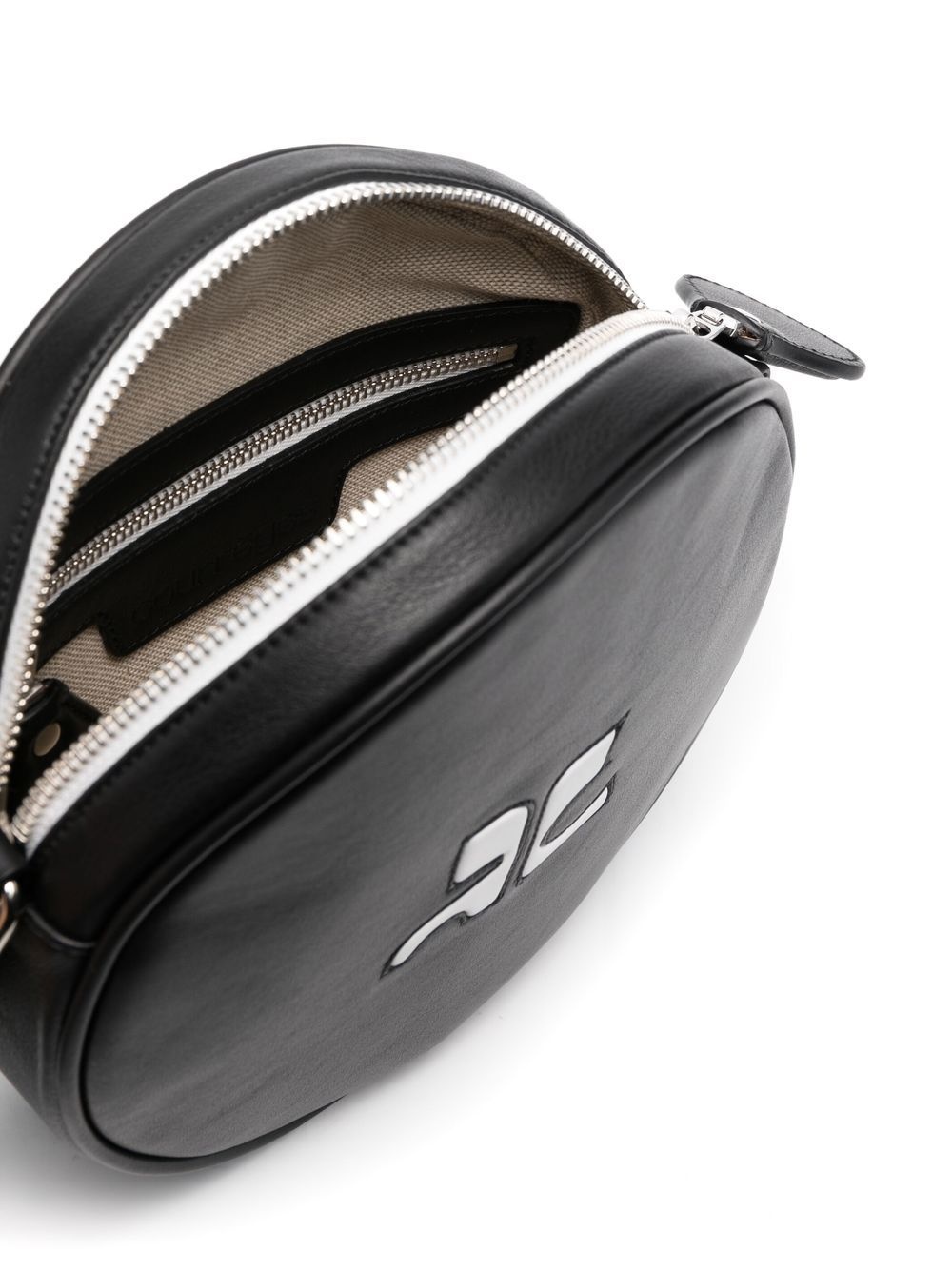 logo-embossed rounded crossbody bag - 6