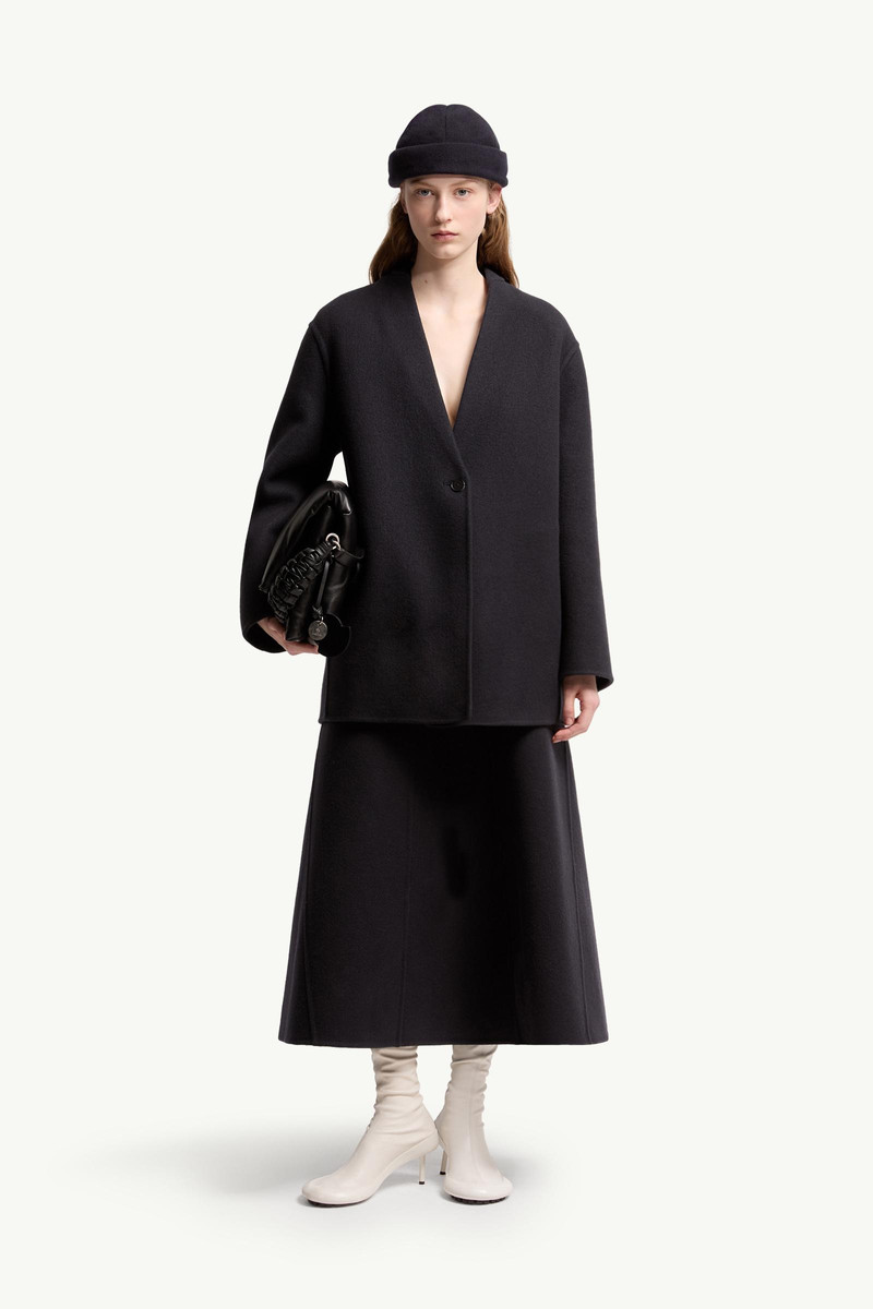 Jil Sander Moncler + JIL SANDER Wool Midi Skirt outlook