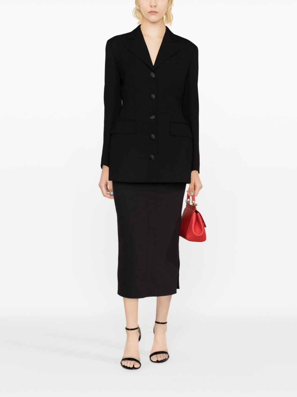 single-breasted virgin-wool blazer - 2