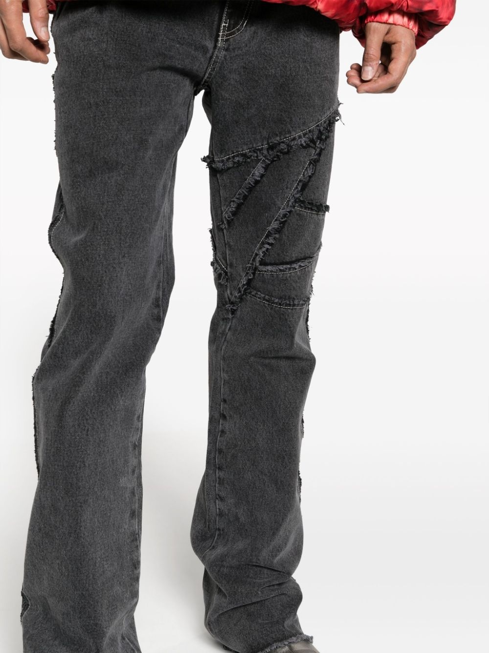 Ghentel raw-cut flare jeans - 5