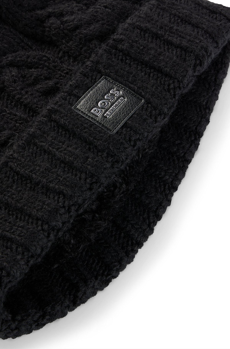 BOSS EQUESTRIAN LIGHTWEIGHT BOBBLE HAT WITH FLEECE INNER outlook