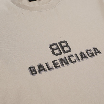 BALENCIAGA Balenciaga Oversized Pixelated Logo Tee outlook