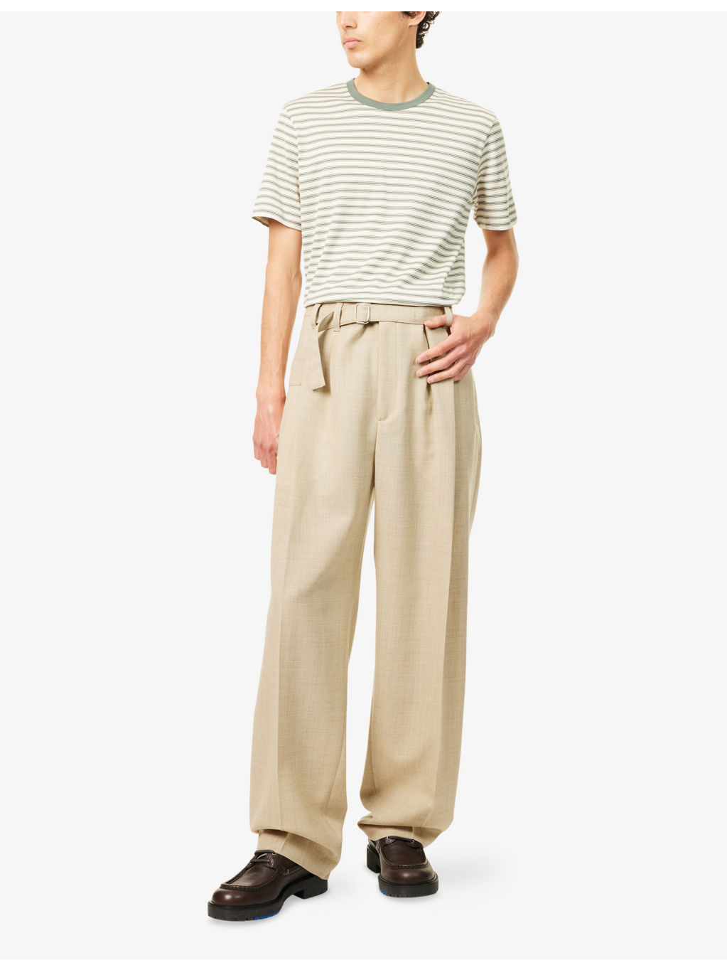 Classic Stripe-Print Cotton-Jersey T-Shirt - 2