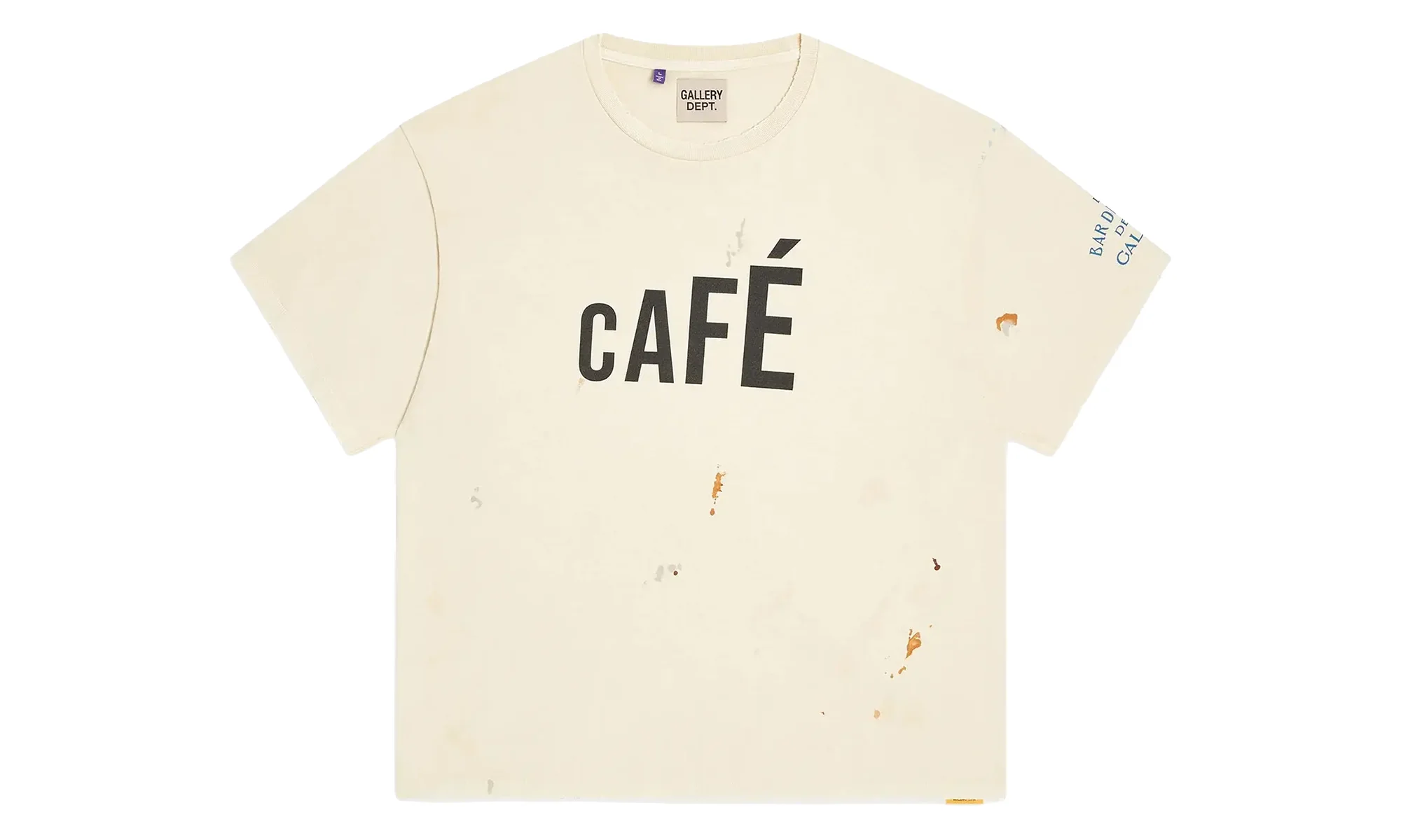 Cafe Bistro Logo T-Shirt "Antique White & Black" GD346 - 1