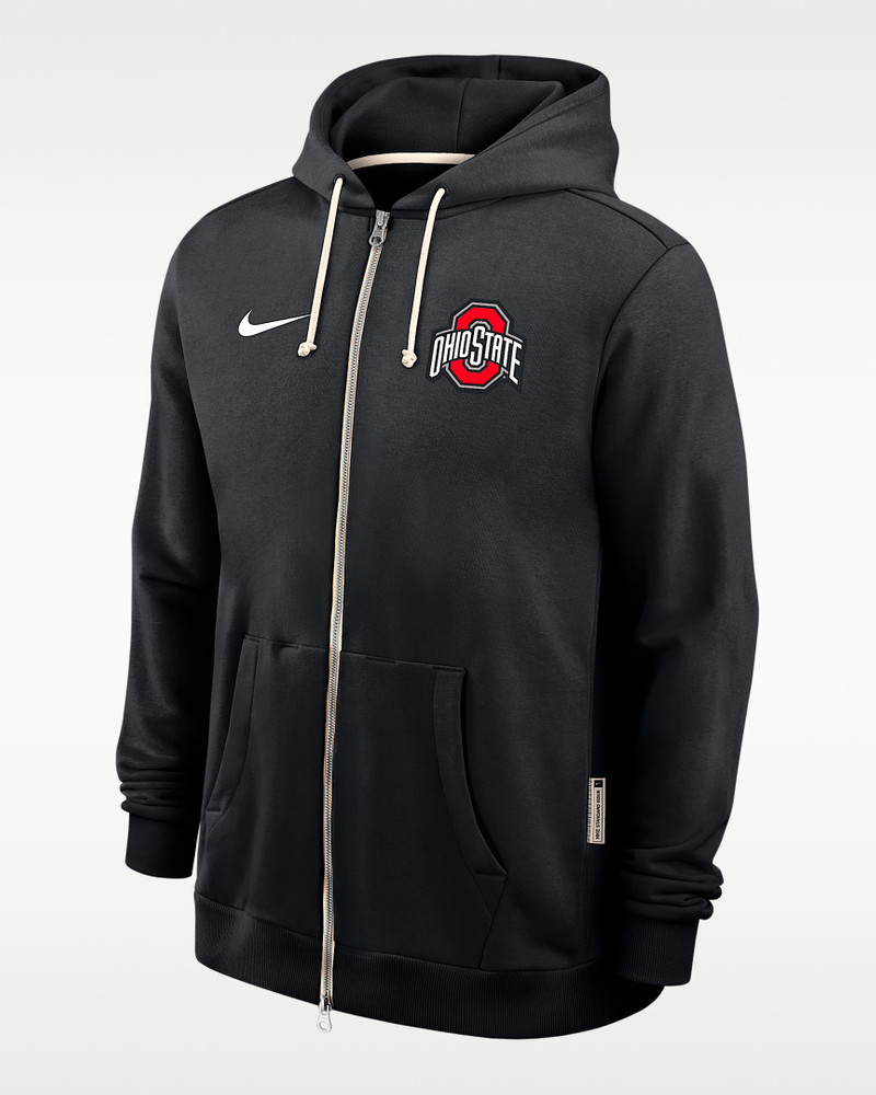Ohio State Sideline Men's Nike Dri-FIT College Full-Zip Hoodie 1