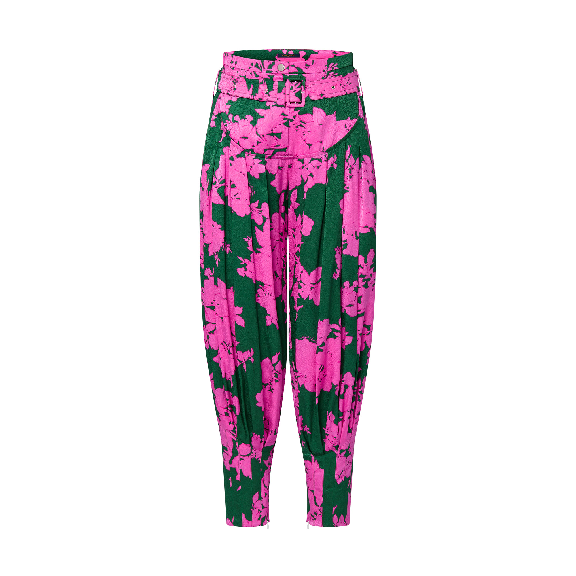Bouquet Print Balloon Pants - 1