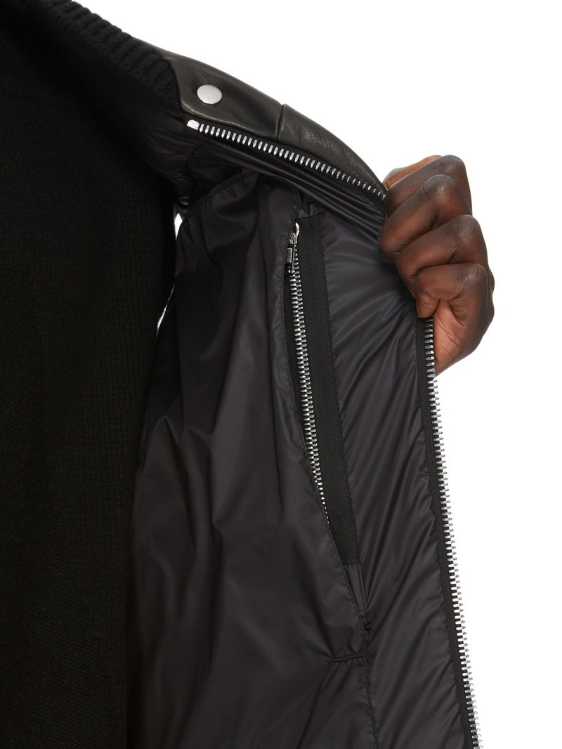 Jumbo Flight padded leather gilet 7