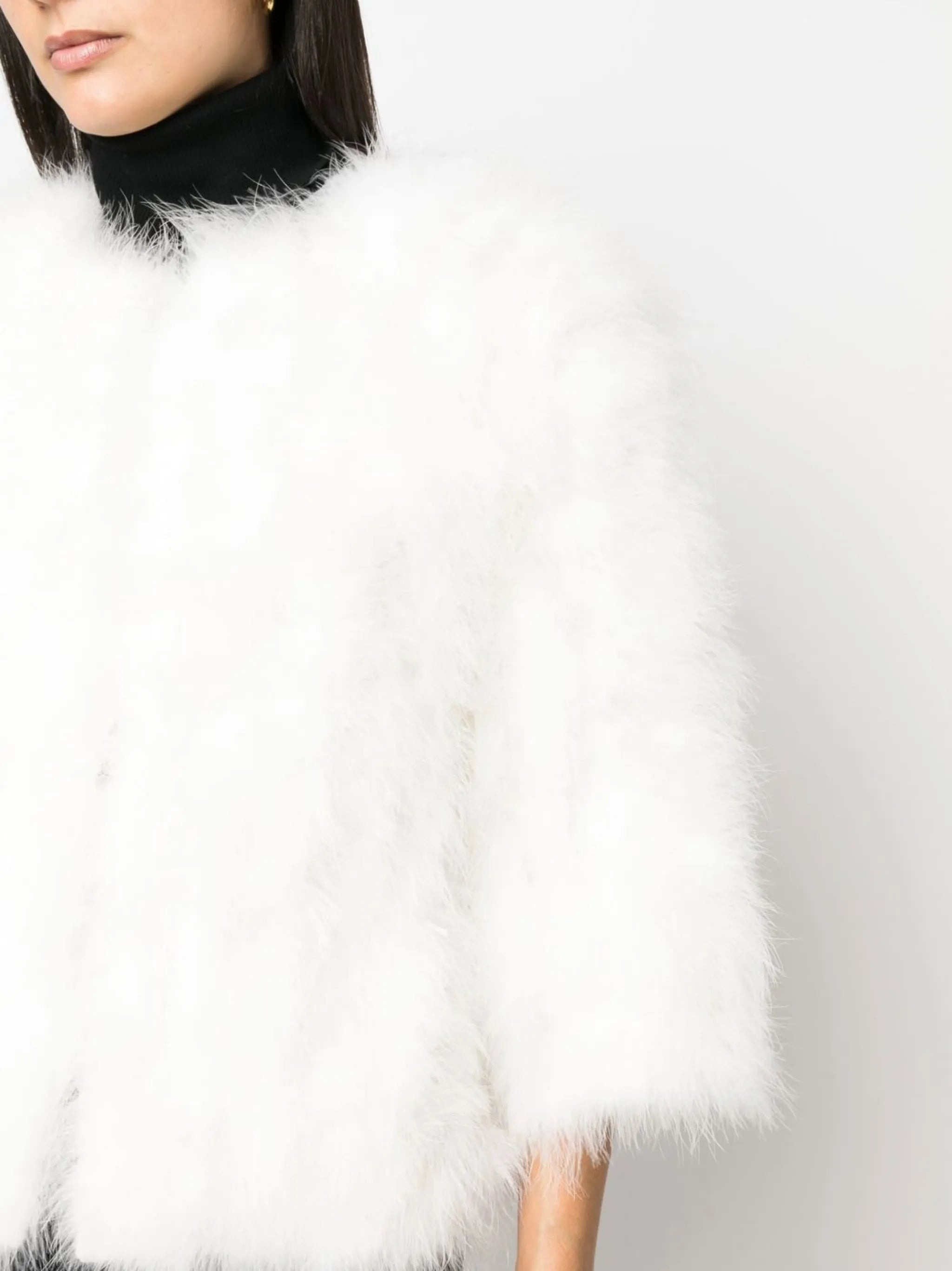 Yves Salomon Feather-trim Jacket - 2