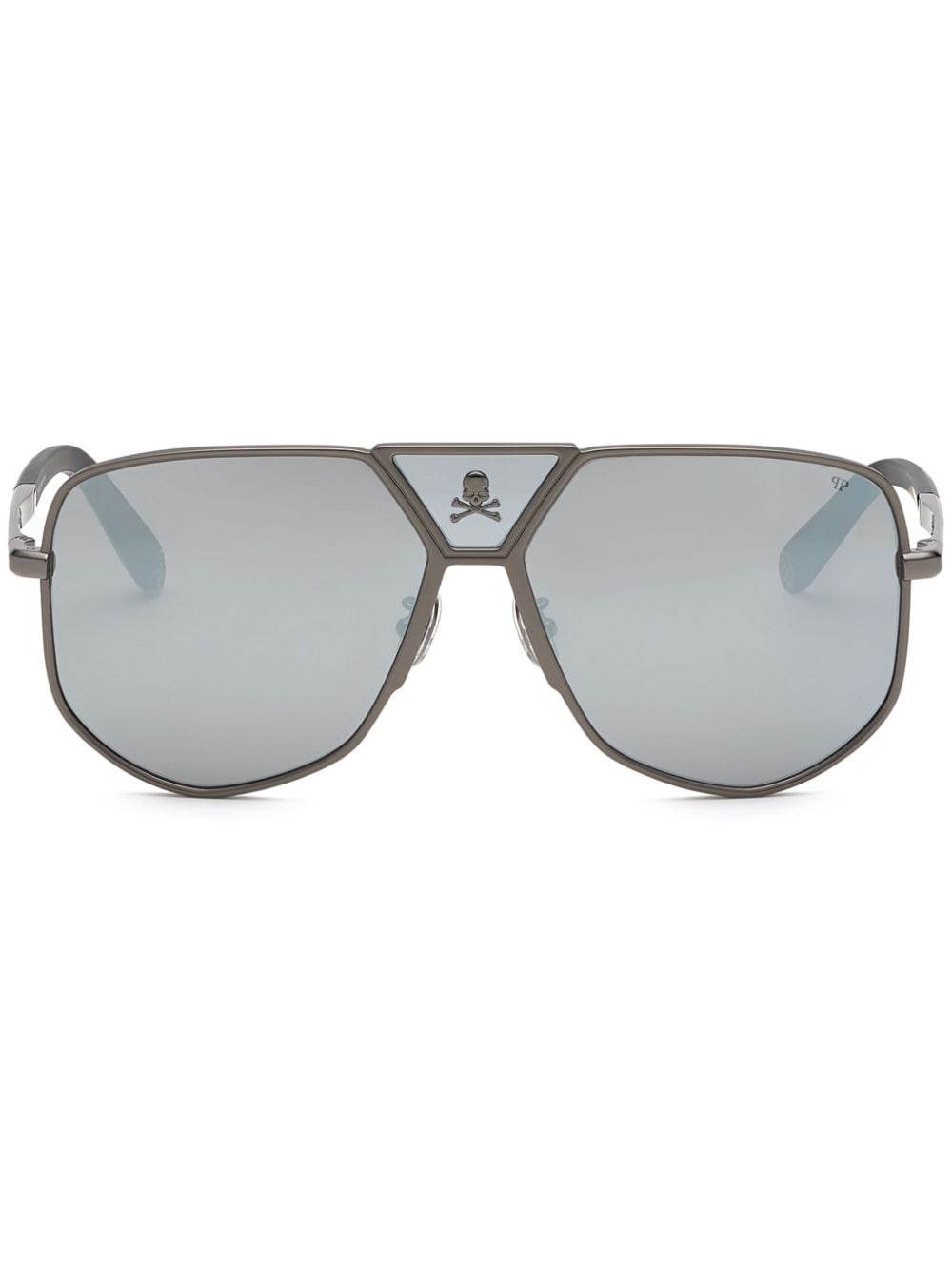 Power Skull geometric-frame sunglasses - 1