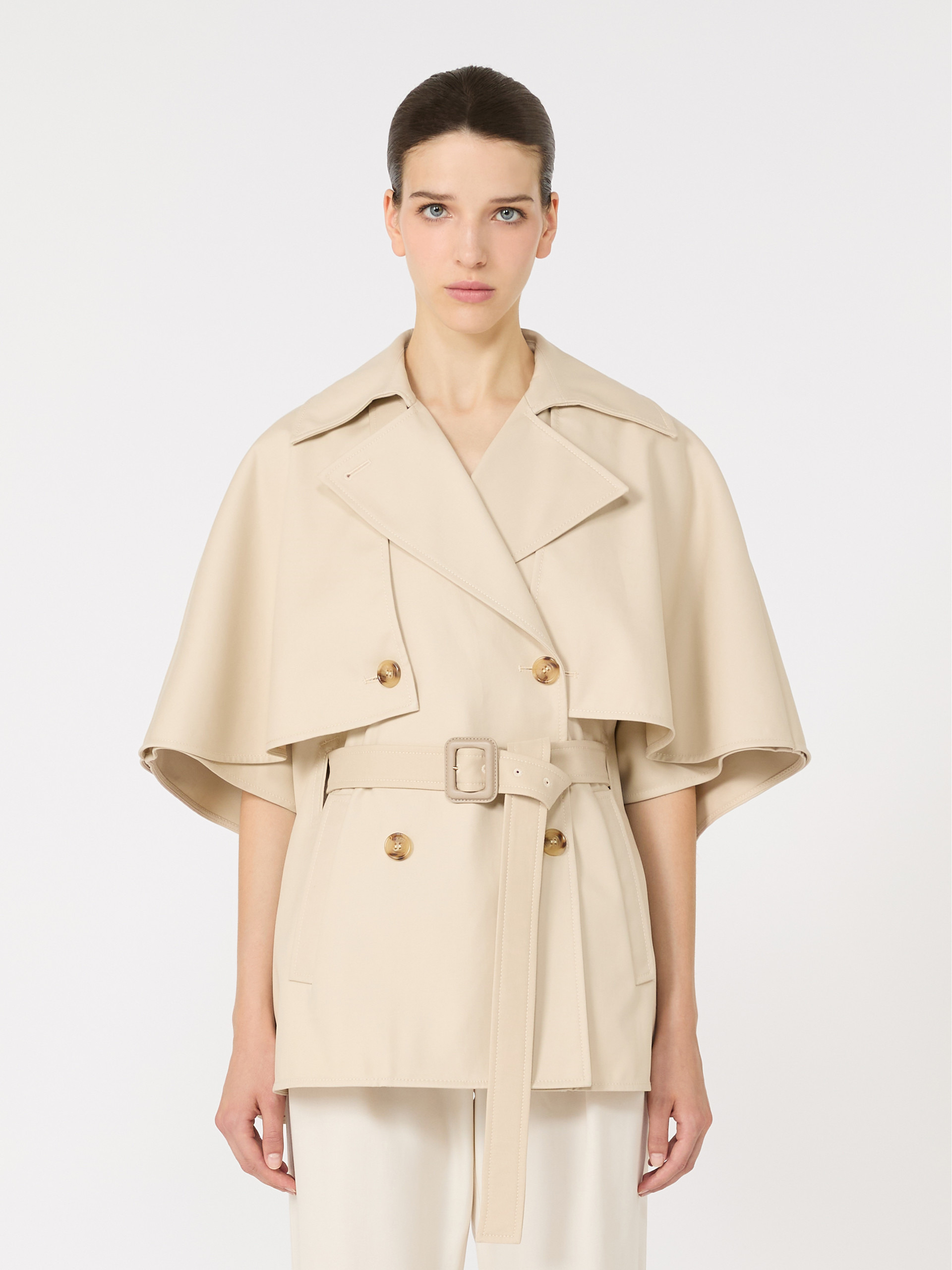 SIGFRID Water-repellent gabardine cloak - 3
