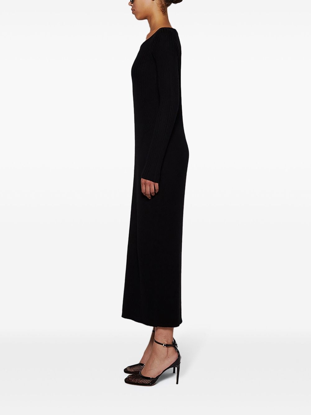 wool-cashmere knitted dress - 4