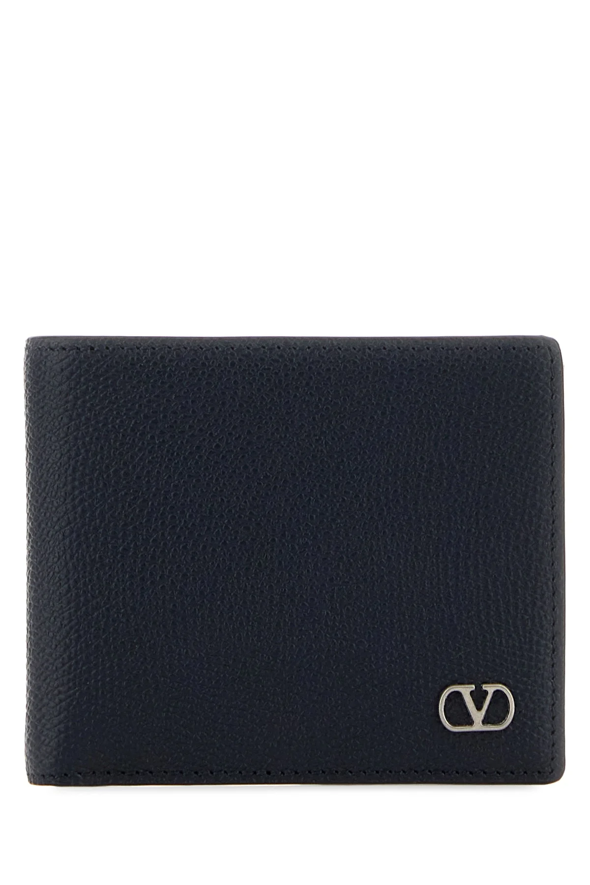 Midnight blue leather VLogo Signature wallet - 1