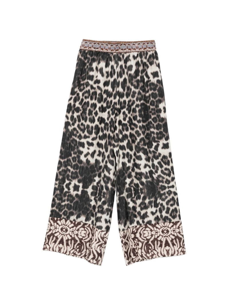 leopard-print palazzo pants 1
