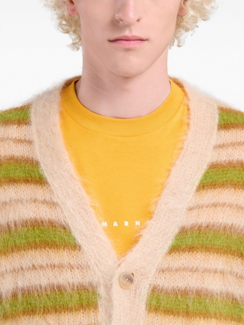 V-neck striped cardigan - 5