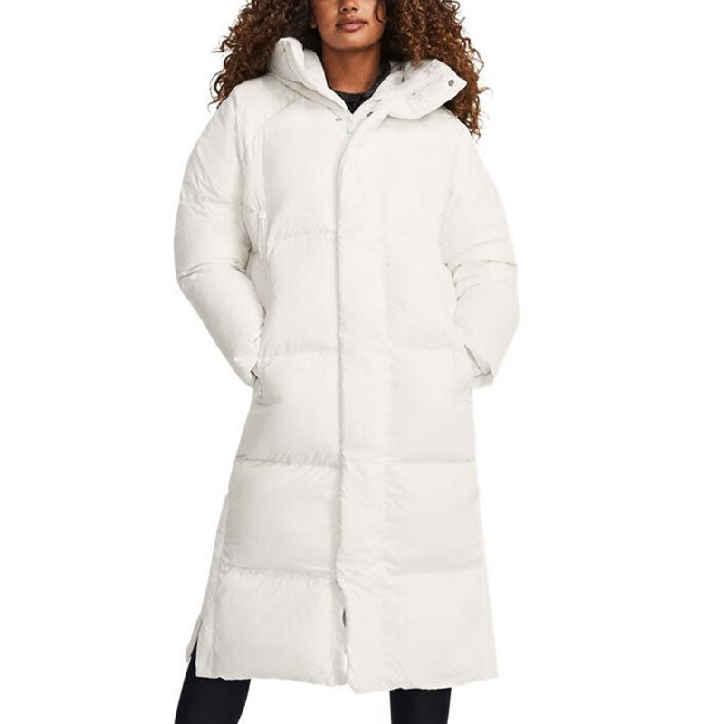 (WMNS) Under Armour ColdGear Infrared Long Puffer Jacket 'White' 1378857-112 - 3
