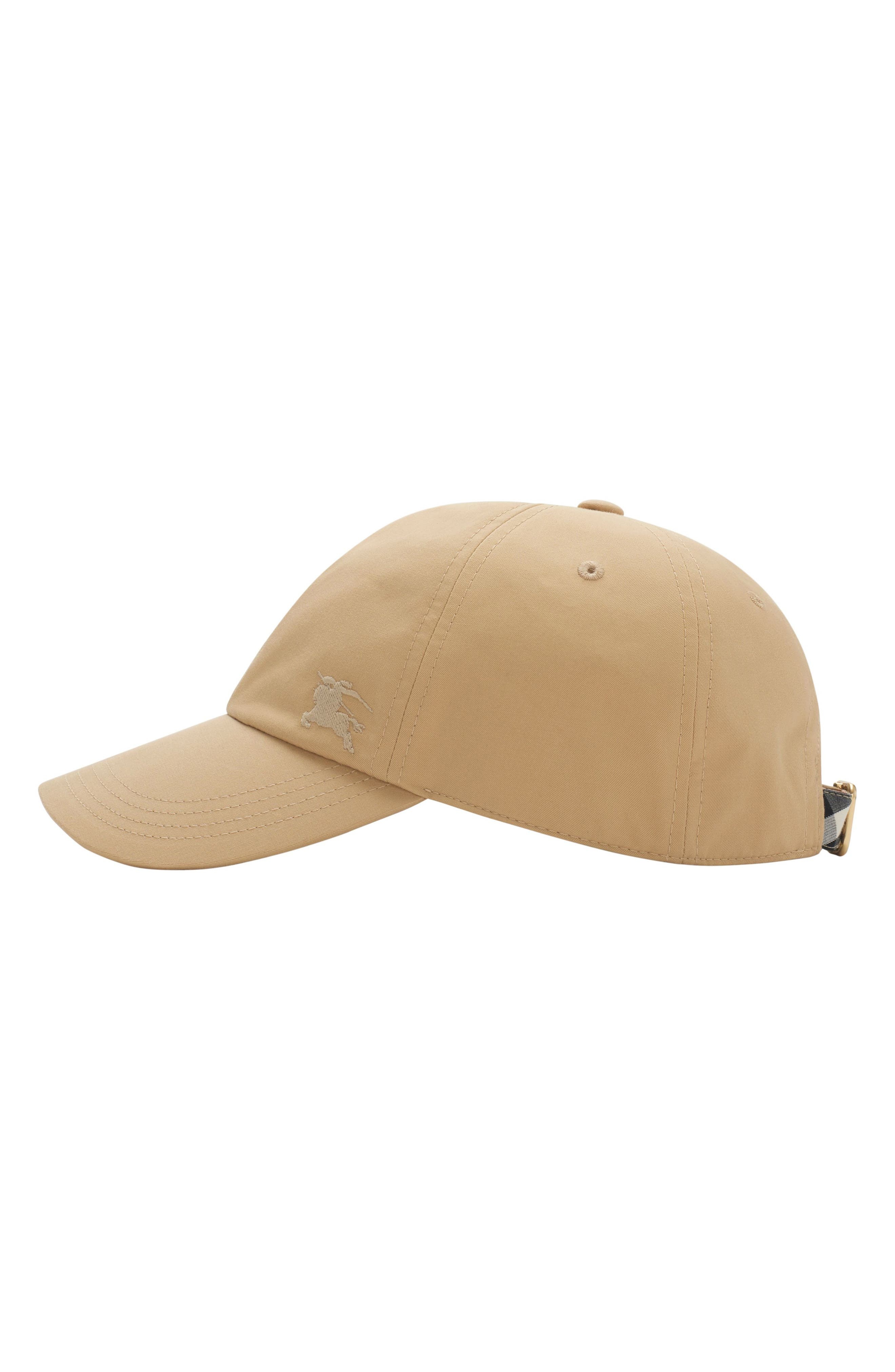 burberry Equestrian Knight Design Cotton Gabardine Baseball Cap in Flax/Sand at Nordstrom - 5