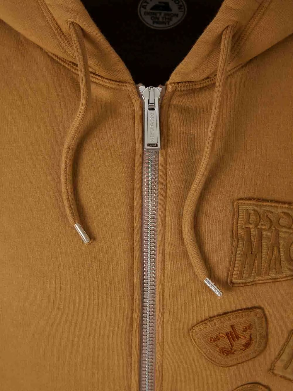 logo-patch zip-up hoodie - 5
