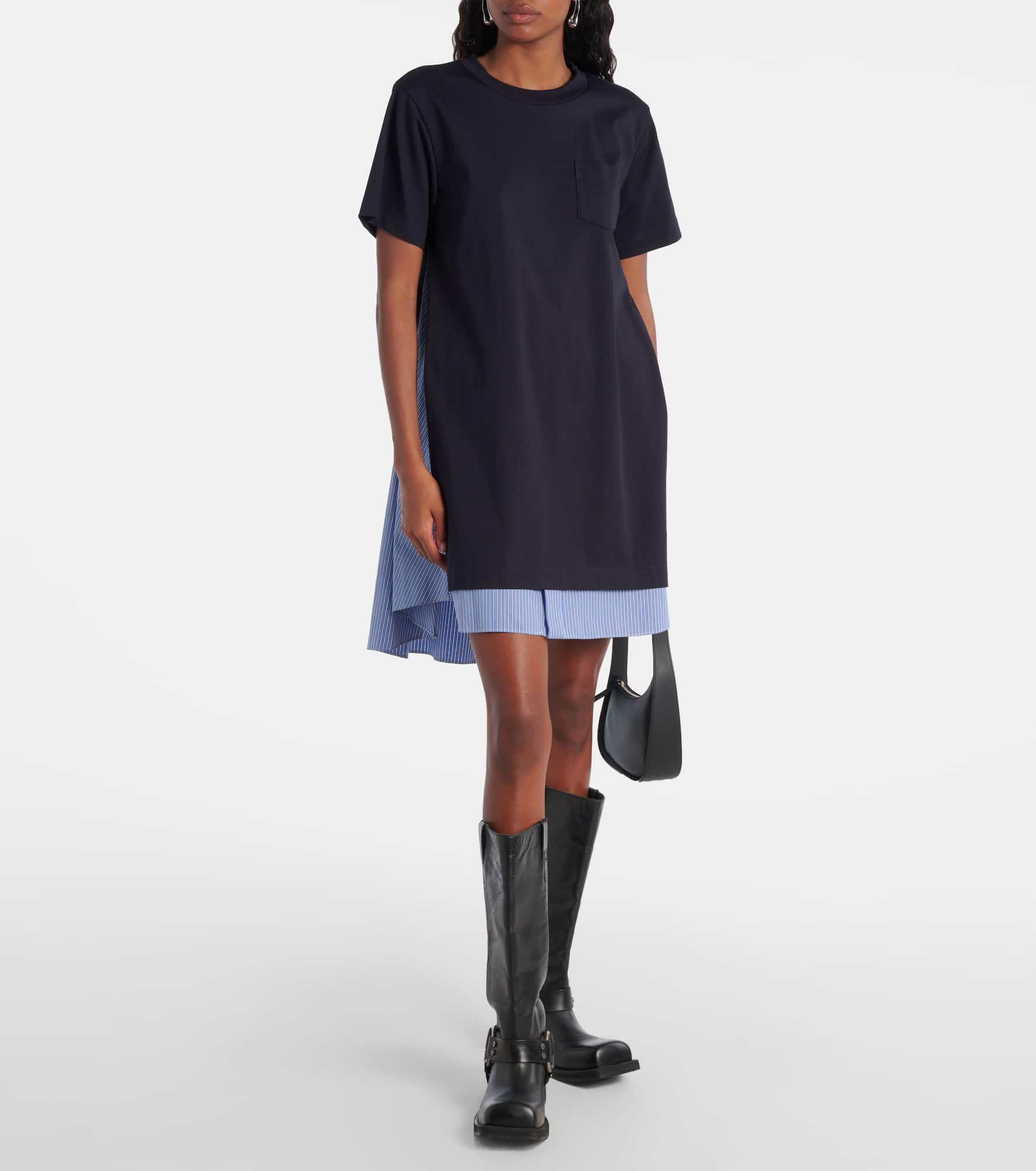 Striped cotton minidress - 2
