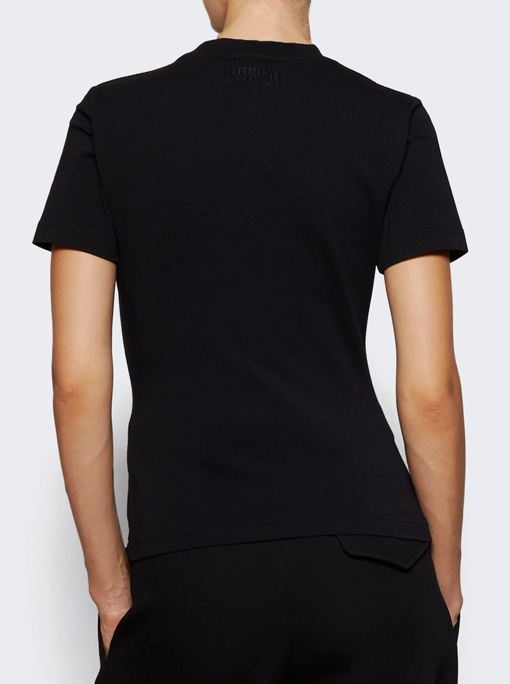 Night In Paris Fitted T-shirt Washed Black - 4