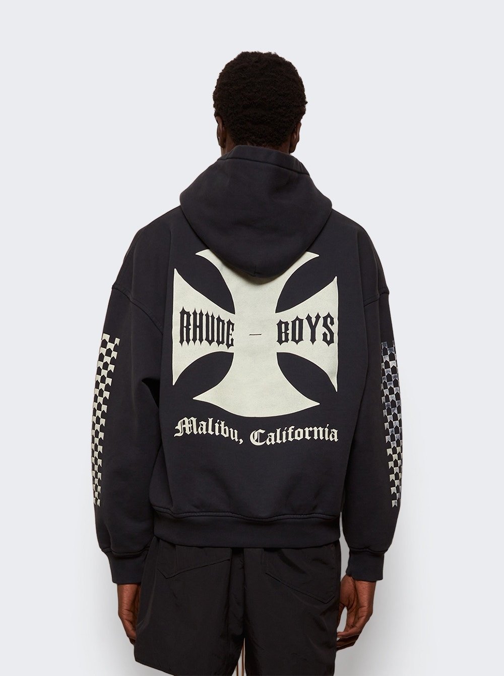 Boys Hoodie Vintage Black - 4