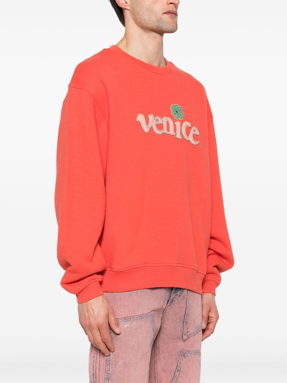 Venice-patch cotton sweatshirt - 3