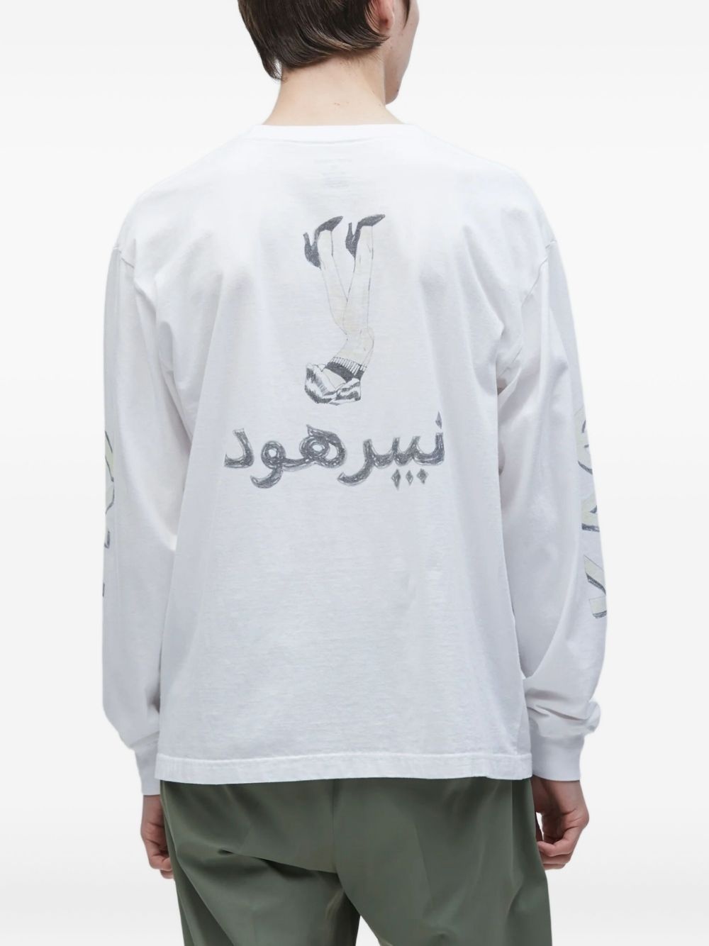 graphic-print long-sleeve T-shirt - 3